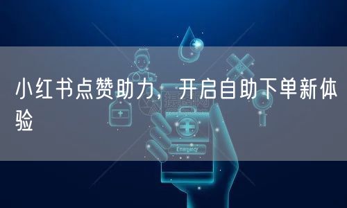 小红书点赞助力,开启自助下单新体验