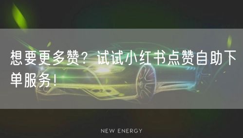 想要更多赞?试试小红书点赞自助下单服务!