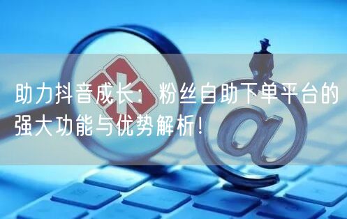 助力抖音成长:粉丝自助下单平台的强大功能与优势解析!