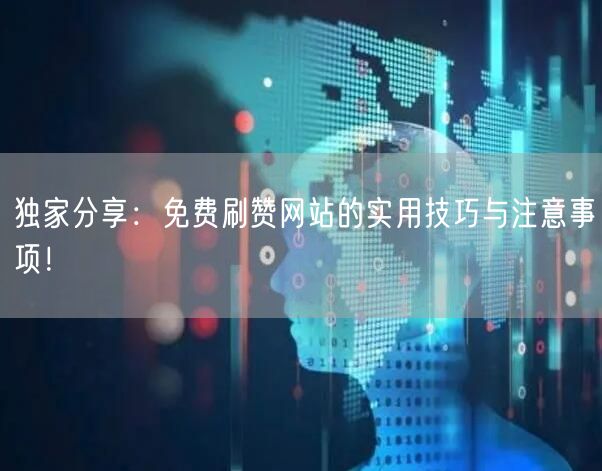 独家分享：免费刷赞网站的实用技巧与注意事项！